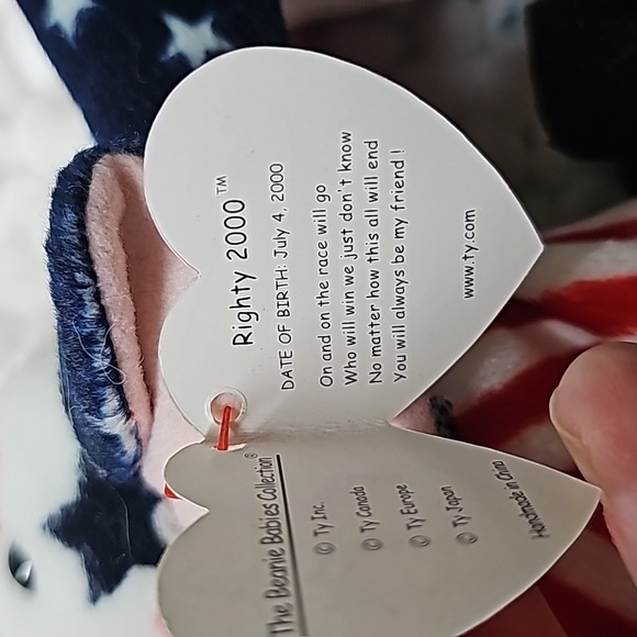 🇺🇸Vintage-Yr. 2000 Ty Beanie Babies "Righty & Lefty"🇺🇸 Elections - Picture 8 of 13